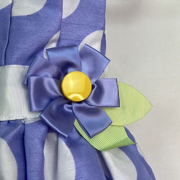 Rare Editions Purple and White polka dot Party Dress - Picture 5 of 11